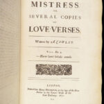 The Works of Mr. Abraham Cowley – 1678 | Fine Leather Folio