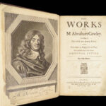 The Works of Mr. Abraham Cowley – 1678 | Fine Leather Folio