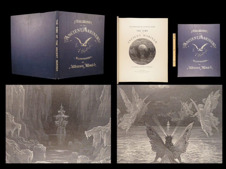 Image of 1888 Rime of Ancient Mariner by Samuel Coleridge | Gustave Dore Art | Huge Tome
