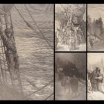 1888 Rime of Ancient Mariner by Samuel Coleridge | Gustave Dore Art | Huge Tome