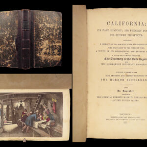 California – G. A. Fleming – 1850 | Gold Rush, Mormon Reports, 7 Color Plates