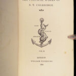 1836 Samuel Taylor Coleridge – Poetical Works | Zaehnsdorf Fine Leather 3v