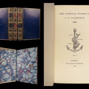 1836 Samuel Taylor Coleridge - Poetical Works | Zaehnsdorf Fine Leather 3v