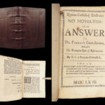 Roman-Catholick Doctrines No Novelties – Serenus Cressy – 1663 | First Edition, Rebuttal to Thomas Pierce