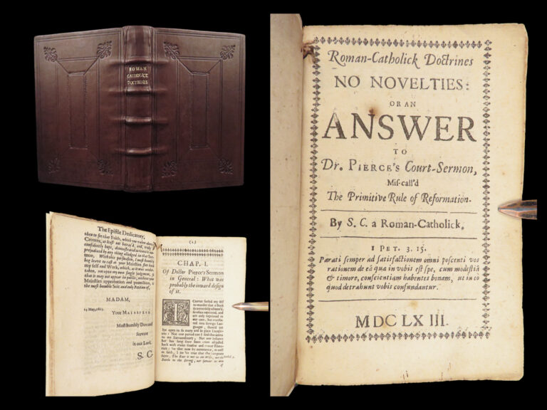 Image of Roman-Catholick Doctrines No Novelties – Serenus Cressy – 1663 | First Edition, Rebuttal to Thomas Pierce
