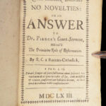 Roman-Catholick Doctrines No Novelties – Serenus Cressy – 1663 | First Edition, Rebuttal to Thomas Pierce