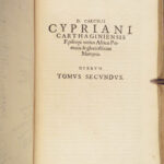 Opera – Cyprian of Carthage – 1589 | Antwerp Manuzio | Fine Binding