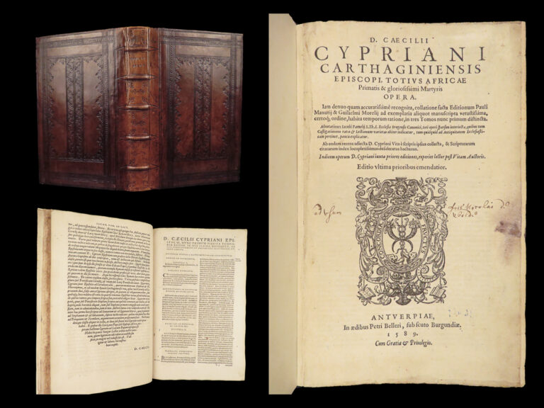 Image of Opera – Cyprian of Carthage – 1589 | Antwerp Manuzio | Fine Binding