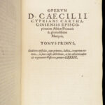 Opera – Cyprian of Carthage – 1589 | Antwerp Manuzio | Fine Binding