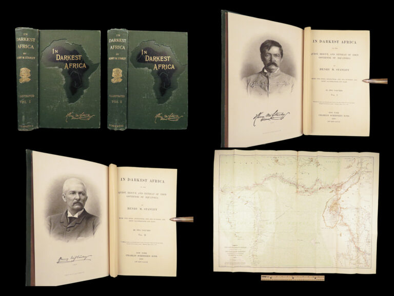 Image of 1890 In Darkest Africa 1st ed by Henry Stanley | David Livingstone Expedition
