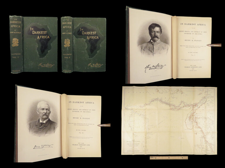 Image of 1890 In Darkest Africa 1st ed by Henry Stanley | David Livingstone Expedition