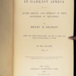 1890 In Darkest Africa 1st ed by Henry Stanley | David Livingstone Expedition