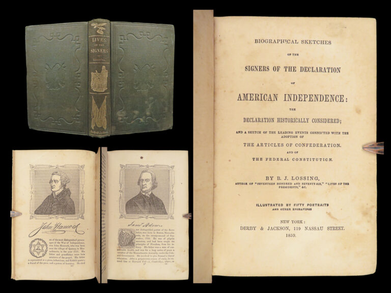 Image of Lives of the Signers of the Declaration of Independence – B.J. Lossing – 1859 | Illustrated Biographies