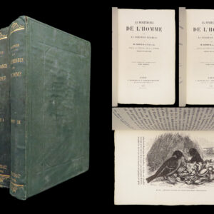 La Descendance de l’Homme – Charles Darwin – 1872 | First French Edition in Publisher’s Cloth