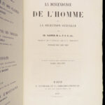 La Descendance de l’Homme – Charles Darwin – 1872 | First French Edition in Publisher’s Cloth