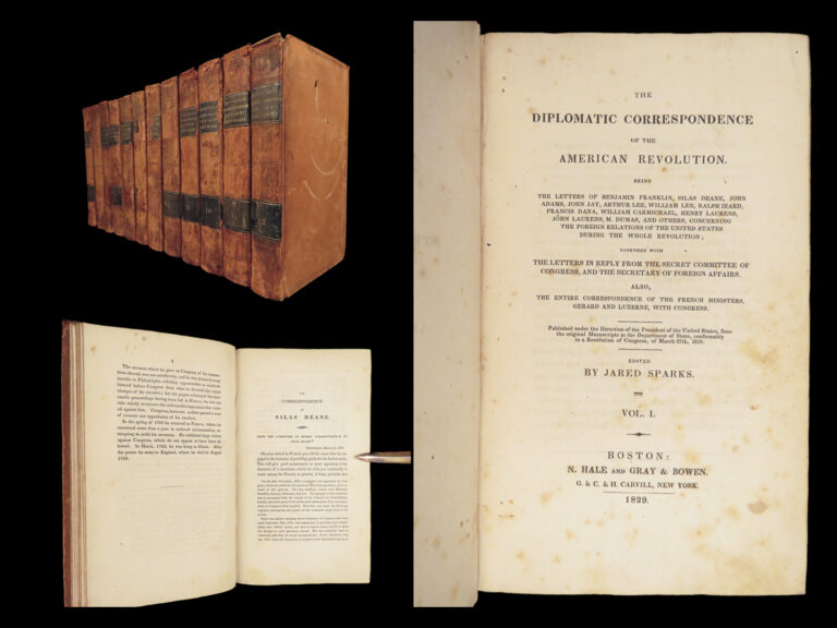 Image of 1829 Diplomatic Correspondence in American Revolution | 1st ed Letters 12v