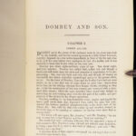 1848 Charles Dickens 1st ed Dombey & Son | Illustrated by Phiz | Leather