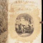 1848 Charles Dickens 1st ed Dombey & Son | Illustrated by Phiz | Leather