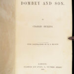 1848 Charles Dickens 1st ed Dombey & Son | Illustrated by Phiz | Leather