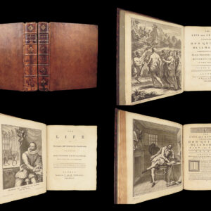 1742 Don Quixote – Cervantes de la Mancha | Jarvis 1st ed English | Illustrated 2v