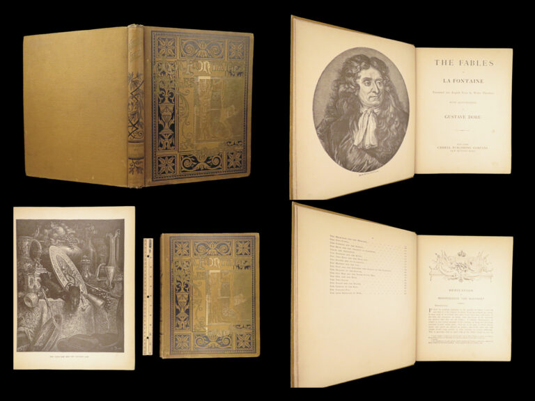 Image of Fables of La Fontaine – Gustave Doré – c.1880 | Thornbury Translation, Gilt Cloth Folio