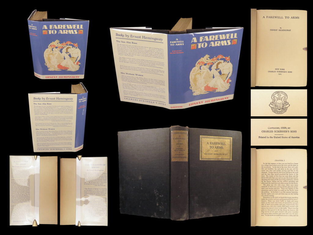 A farewell to arms – ernest hemingway – 1929 | scribner first edition | 1929 farewell to arms hemingway first edition