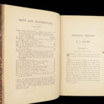 1885 Civil War Memoirs of Ulysses S Grant | 1st edition 2v | Maps & Leather