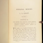 1885 Civil War Memoirs of Ulysses S Grant | 1st edition 2v | Maps & Leather