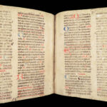 Handwritten Manuscript Leaves – Latin – 15th Century | Vellum Breviary or Missal Fragments