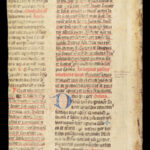 Handwritten Manuscript Leaves – Latin – 15th Century | Vellum Breviary or Missal Fragments
