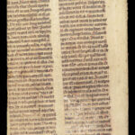 Handwritten Manuscript Leaves – Latin – 15th Century | Vellum Breviary or Missal Fragments