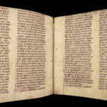 Handwritten Manuscript Leaves – Latin – 15th Century | Vellum Breviary or Missal Fragments