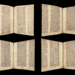 Handwritten Manuscript Leaves – Latin – 15th Century | Vellum Breviary or Missal Fragments