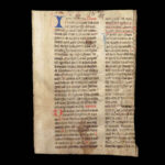 Handwritten Manuscript Leaves – Latin – 15th Century | Vellum Breviary or Missal Fragments