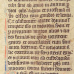Handwritten Manuscript Leaves – Latin – 15th Century | Vellum Breviary or Missal Fragments