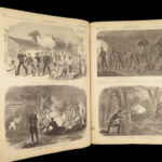 1861 Harper’s Weekly | CIVIL WAR Abe Lincoln Inaug.  | Missouri GHOSTS Davis
