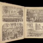 1861 Harper’s Weekly | CIVIL WAR Abe Lincoln Inaug.  | Missouri GHOSTS Davis