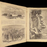 1861 Harper’s Weekly | CIVIL WAR Abe Lincoln Inaug.  | Missouri GHOSTS Davis