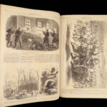 Harper’s Weekly – A Journal of Civilization – 1862 | Leather Bound, Profusely Illustrated