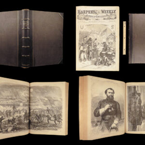 Harper’s Weekly – A Journal of Civilization – 1863 | Leather Bound, Profusely Illustrated