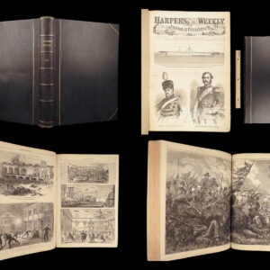 Harper’s Weekly – A Journal of Civilization – 1863 | Leather Bound, Profusely Illustrated
