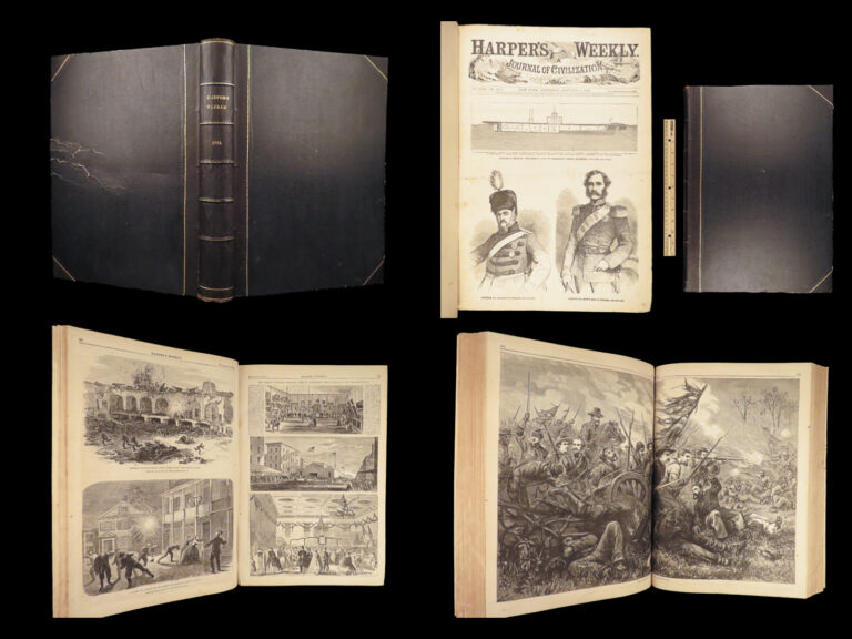 Image of Harper’s Weekly – A Journal of Civilization – 1863 | Leather Bound, Profusely Illustrated