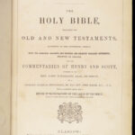The Holy Bible – Henry & Scott Commentary – 1864 | Glasgow Family Bible
