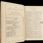 The Holy Bible – Oxford – 1861 | Velvet Binding, Brass Clasps, Gilt Edges