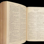 The Holy Bible – Oxford – 1861 | Velvet Binding, Brass Clasps, Gilt Edges