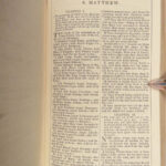 The Holy Bible – Oxford – 1861 | Velvet Binding, Brass Clasps, Gilt Edges