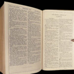 The Holy Bible – Oxford – 1861 | Velvet Binding, Brass Clasps, Gilt Edges