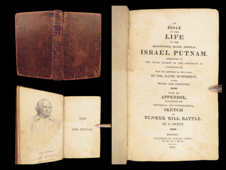 Image of An Essay on the Life of Israel Putnam – David Humphreys – 1818 | Leather