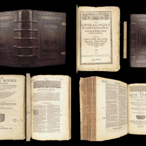 1611 King James Bible | 1st ed John SPEED New Testament Genealogy + MAP