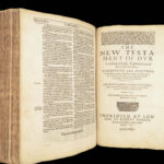 1611 King James Bible | 1st ed John SPEED New Testament Genealogy + MAP
